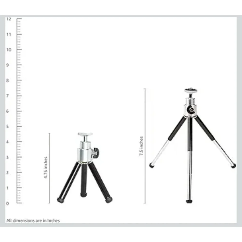 Amazon Basics Lightweight Portable Mini Travel Tripod with 360° Ball Head